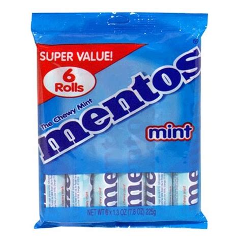 Mentos Mint Candy 6 Roll Packages Pack Of 12 Big Sale