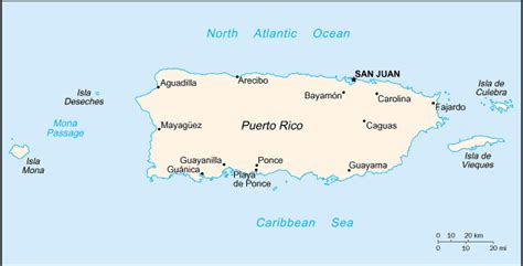Puerto rico san juan tiene una rica herencia cultural. Mapa de puerto rico