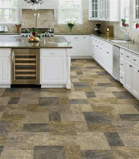 Modern Vinyl Floors In The Kitchen Match The Style Of