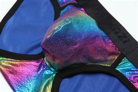 Mens Gay Sexy Briefs Bikini Soft Low Rise Rainbow Stretch Comfortable