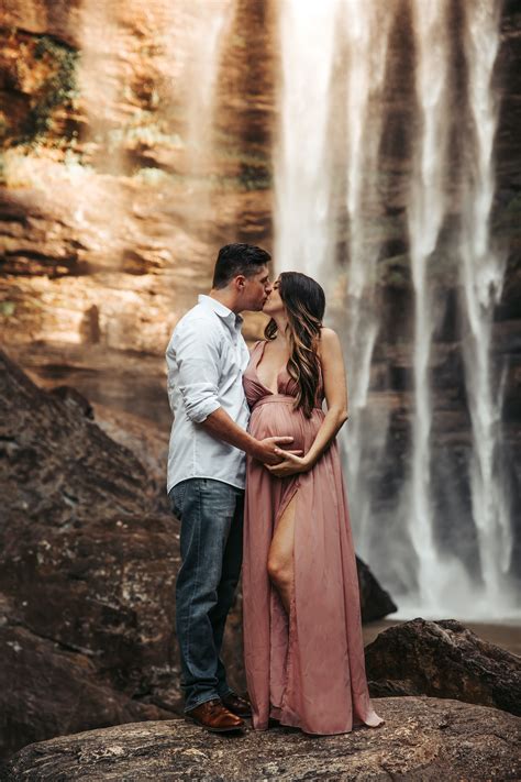 Waterfall Maternity Photography Maternity Photography Poses Outdoors