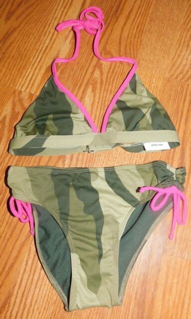 Full Tilt Camo Girls Swimsuit Set Size 14 Brand New Ebay