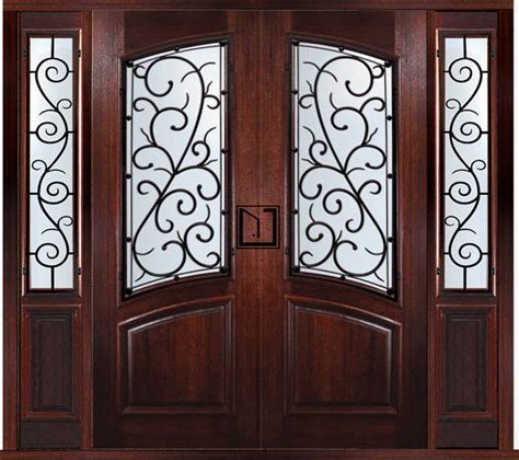 They can convey an impression of a specific exterior decorating style or if you are planning on installing sidelights or a transom above the door, also measure for these additional elements. Prehung Custom Double Door with Two Sidelights Bellagio ...