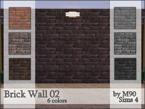 M90 Brick Wall 02 By Mircia90 Sims 4 Walls And Floors