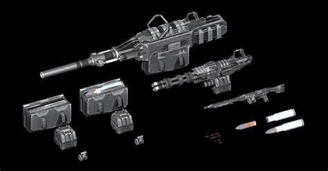 Scifi Heavy Weapons Ii 3d Guns Unity Asset Store