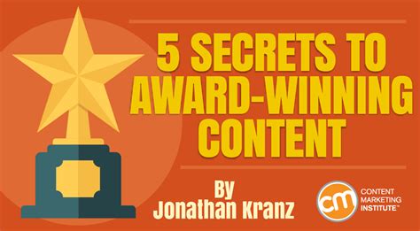 5 Secrets To Award Winning Content