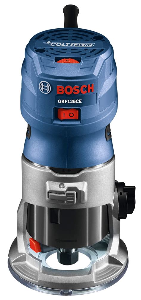 Bosch Gkf125cek Colt 125 Hp Max Variable Speed Palm Router Kit With