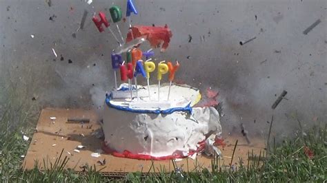 Exploding Happy Birthday Cake Firework Firecrackers Youtube