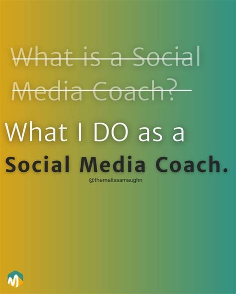 What Is A Social Media Coach Social Media Coaching Social Media