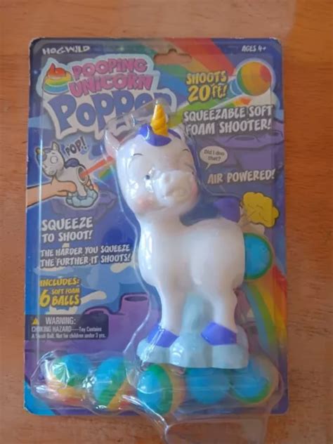 Hog Wild Pooping Unicorn Popper Foam Ball Shooter 1499 Picclick