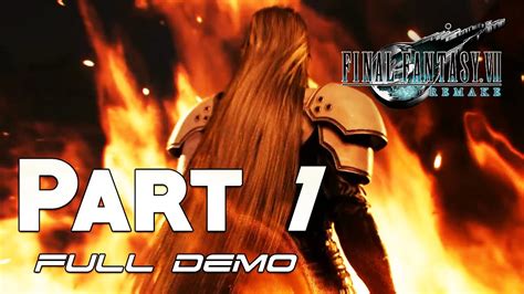 Final Fantasy 7 Remake Full Walkthrough Part 1 Ps4 Pro Youtube