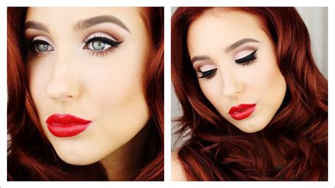 Old Hollywood Glam Makeup And Hair Tutorial Youtube