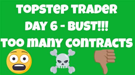 Topstep Trader Rule Broken Step 2 Day 6 150000 Combine Youtube