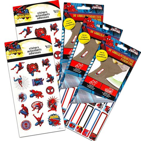 Buy Marvel Spiderman Stickers Party Favor Pack Bundle Includes Over
