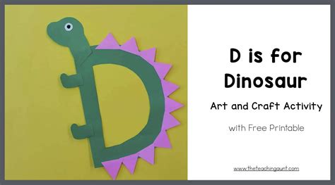 D Is For Dinosaur Art And Craft The Teaching Aunt