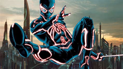Spiderman Tron Suit Mod Review The Amazing Spider Man 2 Pc Youtube