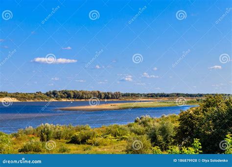View Of Oka River In Russia Stock Photo Image Of Horizon Riverside