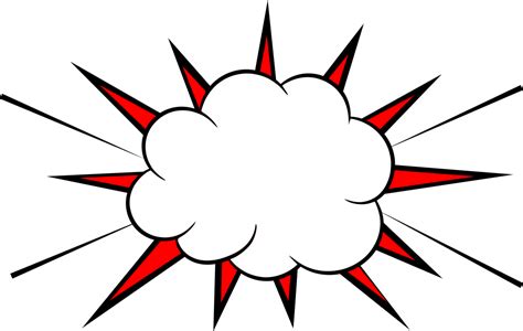 20 Comic Boom Explosion Vector Png Transparent Svg Vol 2