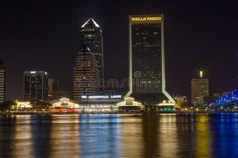 Downtown Jacksonville Florida Stock Photo Image Of Skyline Blue