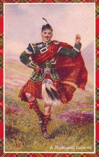 Scotland Highland Dancer Postcard Selling On Ebay Folk
