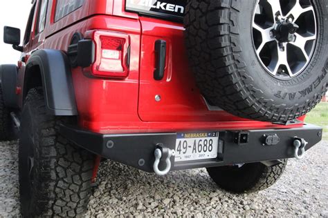 rock hard  aluminum patriot series rear bumper  jeep jlu jl