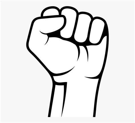 Raised Fist Clip Art Free Vector In Open Office Drawi