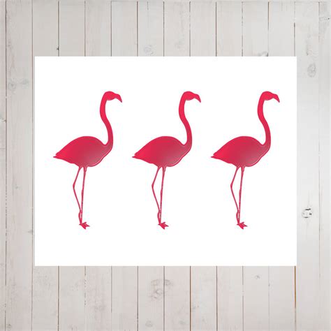 Pink Flamingo Print By TillyBob And Me Notonthehighstreet Com