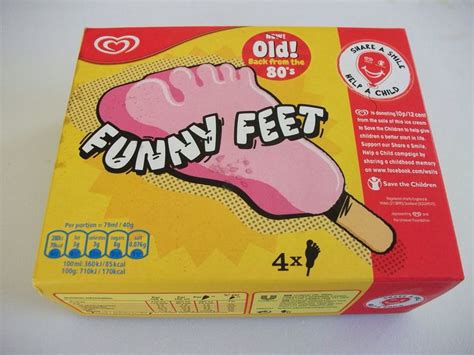 Funny Feet Lolly Lollies Ice Cream Packaging Ice Cream