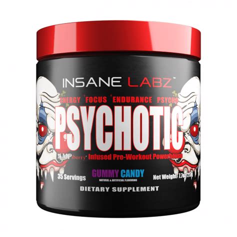 Insane Labz Psychotic Int 220g Pre Workout From Prolife Distribution