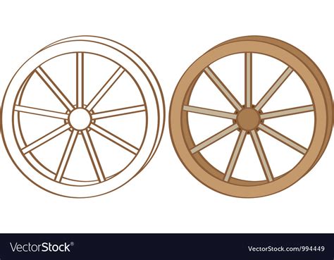 Free svg image & icon. Wagon wheel Royalty Free Vector Image - VectorStock