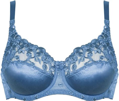 Naturana Satin And Lace Bra Underwired Non Padded Full Cup Everyday Bras 87543 Ebay