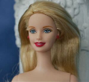 Nude Blond Blue Eyes Red Lips Barbie Doll Straight Hair Tnt Body W My