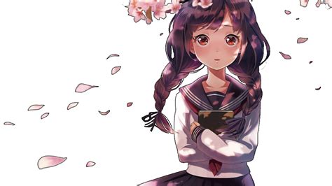 Anime Girl Flower Render By Mali N On Deviantart