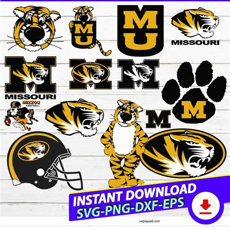 Missouri Tigers Svg Png Bundle Football Svg Digital Files Cricut