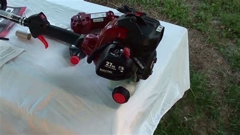 New Craftsman Gas Weed Trimmer With Electric Starter Unboxing And