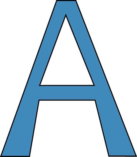 Blue Alphabet Letter A Clip Art Blue Alphabet Letter A Image