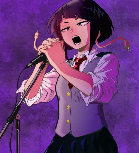 Girl Singing Into Microphone Anime