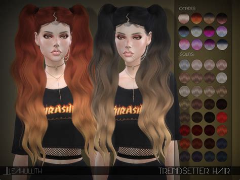 The Sims Resource Leahlillith Trendsetter Hair