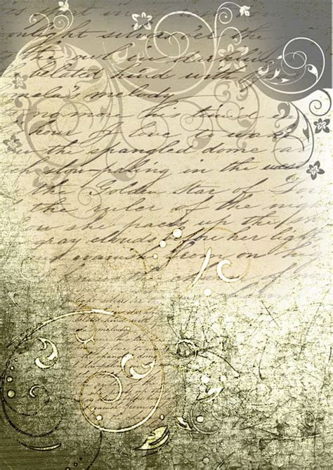 Antique Old Paper Scrapbook Design Free Printable Papercraft Templates