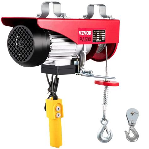 Vevor Lift Electric Hoist 1100 Lbs Remote Control Electric Winch