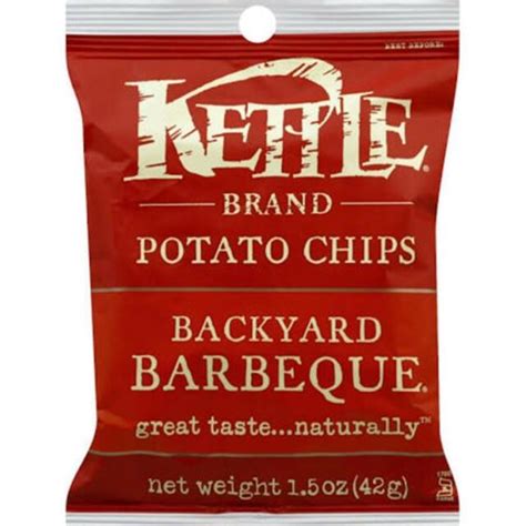 Kettle Brand Backyard Barbeque Potato Chips Pack Of 24 15 Oz Bags