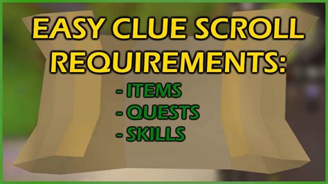 Osrs Easy Clue Scroll All Item Requirements Everything You Need To