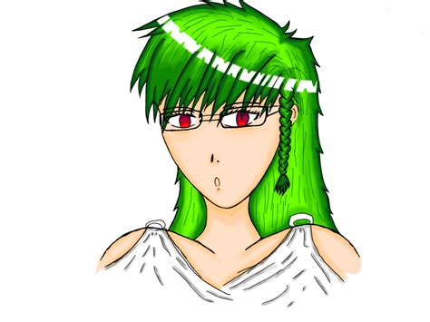 Artstation Green Hair Anime Girl By Skemation