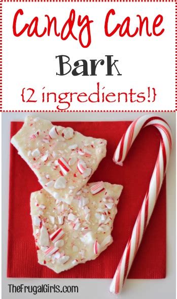 Candy Cane Bark Recipe Just 2 Ingredients The Frugal Girls