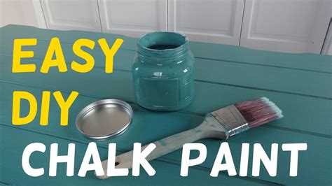 Make Your Own Chalk Paint Cheap And Easy Recipe Youtube