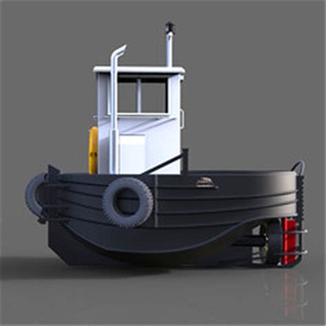 Details About Tug804 Tugboat Rescue Boat Small Meng Tugboat Simulation