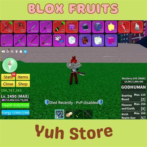 Blox Fruit Account Lv Max Godhuman Mochi Dough V Cdk