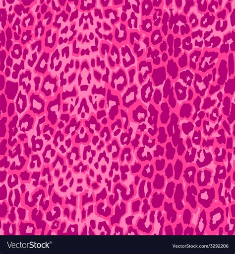 Seamless Pink Leopard Texture Pattern Royalty Free Vector