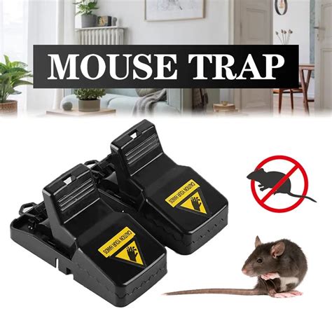 2pcs Reusable Rat Catching Mice Mouse Traps Mousetrap Bait Snap Spring