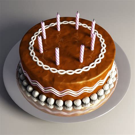 Birthday Cake 3d Model 19 Max Unknown Obj 3ds Free3d